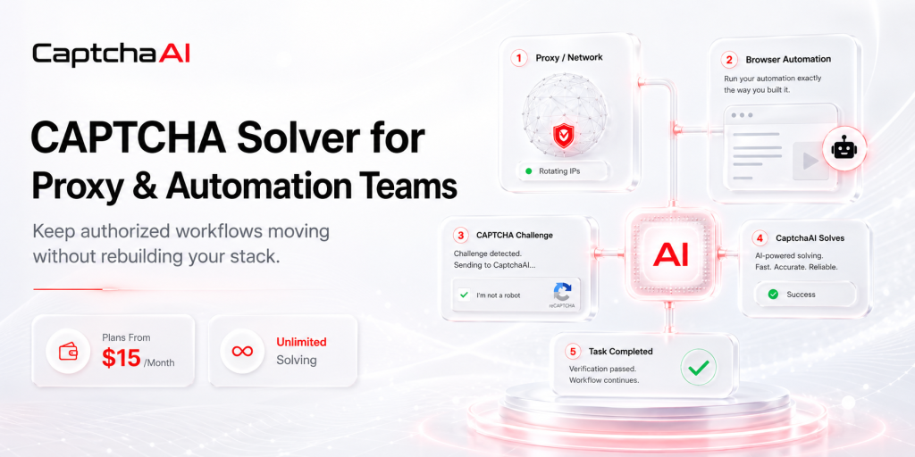CAPTCHA Solver for Proxy & Automation Teams | CaptchaAI CAPTCHA Solver for Proxy & Automation Teams | CaptchaAI